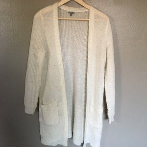 White cardigan